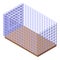 Mouse gate icon isometric vector. Shrew animal