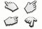 Mouse hand cursor collection