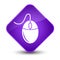 Mouse icon elegant purple diamond button