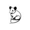 Mouse Icon hand draw black colour lunar animal logo symbol perfect