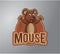 Mouse logo design creative art