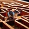 Mouse lost in maze, being trained to find a solution and exit