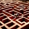 Mouse lost in maze, being trained to find a solution and exit