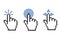 Mouse pointer digital functions icon