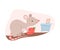 Mouse Preparing Food in Tree Hollow Vector Illustration