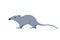 Mouse simple icon. Clipart image