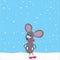 Mouse on the snow