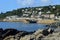 Mousehole Village and Harbour Walls Cornwall UK