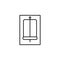 mousetrap icon. Element of pest icon for mobile concept and web apps. Thin line mousetrap icon can be used for web and mobile