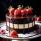 Mousse Cake , traditional popular sweet dessert cake