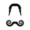 Moustache icon illustration design