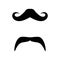 Moustache icon illustration design