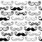 Moustache mustache vector seamless pattern background hipster