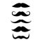 Moustache vector icon