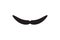 Moustache vector icon. Black retro style mustache. Shave barber vintage man face