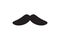 Moustache vector icon. Black retro style mustache. Shave barber vintage man face