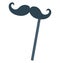 Moustache Vector Isolated Vector icons that can be easily modified and edit