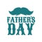 Moustaches Clipart. Fathers Day Holiday with Mustache Silhouette