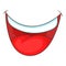 Mouth clown icon, cartoon style