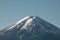 Mouth crater of Fuji san with nice sky