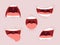 Mouth expressions set