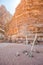 Mouth of Khazali Canyon in Wadi Rum (Jordan)