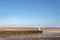 Mouth of the river Rother at Rye Harbour, East Sussex, England