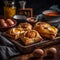 mouth-watering egg spicy puff pastries