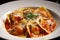 Mouth-Watering Ravioli with a Spicy Arrabbiata Sauce and Grated Pecorino Romano Cheese