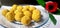 Mouth watering sweet - Besan laddoo made by roasted gram flour, ghee, dry fruits and sugar, served in a plate