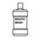 Mouthwash bottle outline icon