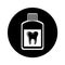 Mouthwash dental isolated icon