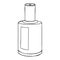Mouthwash, mouth rinse, dental care product personal oral hygiene home in bathroom. Template glass bottle with liquid. Vector