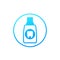 Mouthwash, oral rinse bottle icon