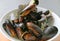 Mouthwatering Belgian Steamed Mussels in White Wine and Garlic or Moules Mariniere