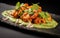 Mouthwatering Chicken Tikka Plating in Indian Restaurant