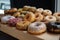 mouthwatering display of gluten-free and vegan donuts, pastries, and cookies
