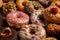 mouthwatering display of gluten-free and vegan donuts, pastries, and cookies