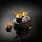 Mouthwatering Photography of Sushi on Sleek Black Background. Ai generated art