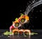 Mouthwatering Photography of Sushi on Sleek Black Background. Ai generated art