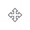 Move arrow outline icon