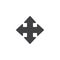 Move arrow vector icon