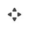 Move cursor arrows vector icon