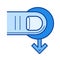 Move cursor line icon.