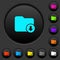 Move down directory dark push buttons with color icons