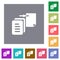 Move file solid square flat icons