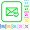 Move mail vivid colored flat icons
