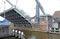 Moveable bridge in Delft, Netherlands