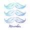 Movember - prostate cancer awareness month. Men`s health concept.