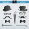 Movember Retro party printable Glasses, Hats, Moustaches, Masks for photobooth props